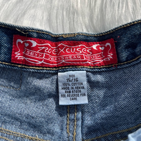 Vintage Animal Print Denim Shorts - Picture 5 of 5